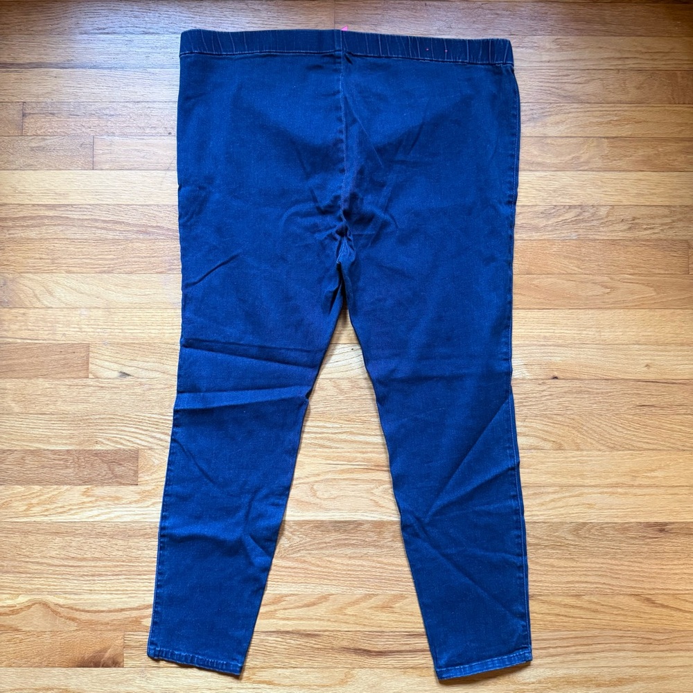 Pure Energy Women's Stretch Maternity Skinny Jeans - Dark Blue - Picture 7 of 8